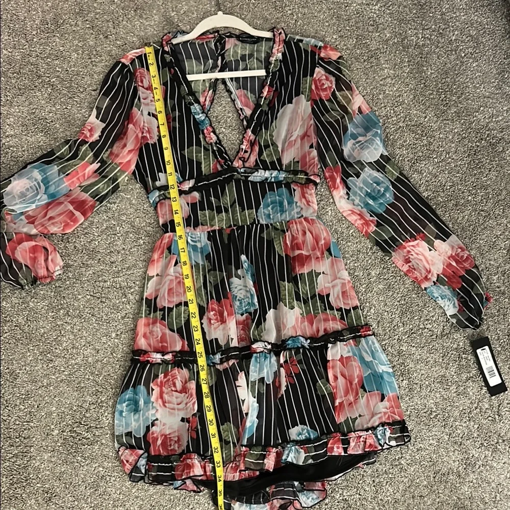 Black and Floral Dress by Bebe - Picture 8 of 8